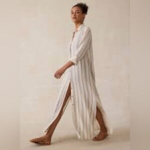 Faherty Dune Cotton Gauze Isla Shirtdress